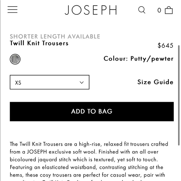 Joseph - Twill Knit Trousers - Picture 7 of 10